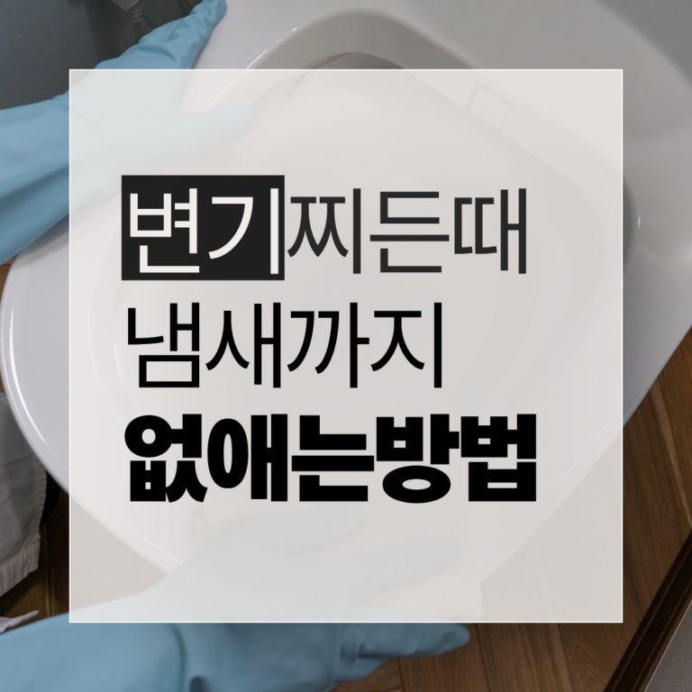 변기 찌든때와 냄새 제거하는 청소법을 정리한 by newsify의 하늘색 화장실 청소 인포그래픽 썸네일