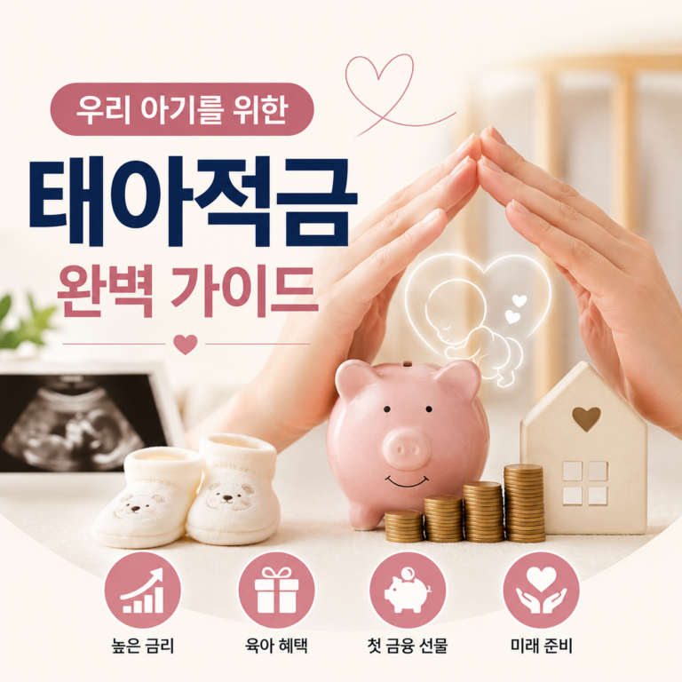 우리 아기를 위한 첫 번째 금융 선물, 태아적금 완벽 가이드를 총정리한 인포그래픽 썸네일 - @newsify 제작