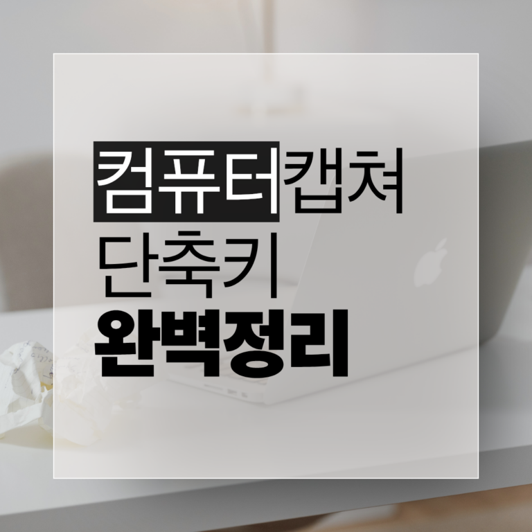 컴퓨터 캡쳐 단축키 완벽 정리를 담은 윈도우 맥북 화면 캡처 방법 인포그래픽 썸네일 -@ [newsify]제작